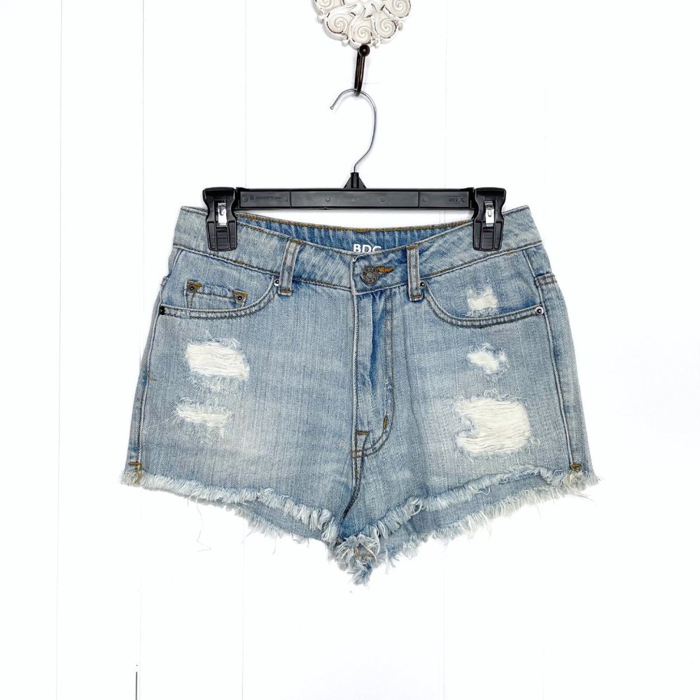 BDG Urban Outfitters High Rise Dree Cheeky Jean Shorts Size 27